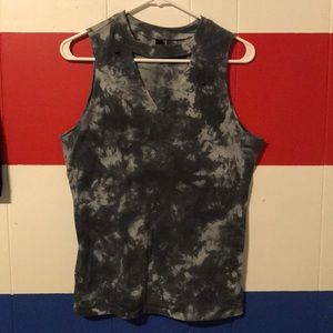 Empyre Gray Tie Dye Choker T-shirt